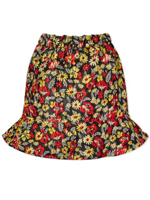GANNI 3D Jacquard Floral Mini Skirt