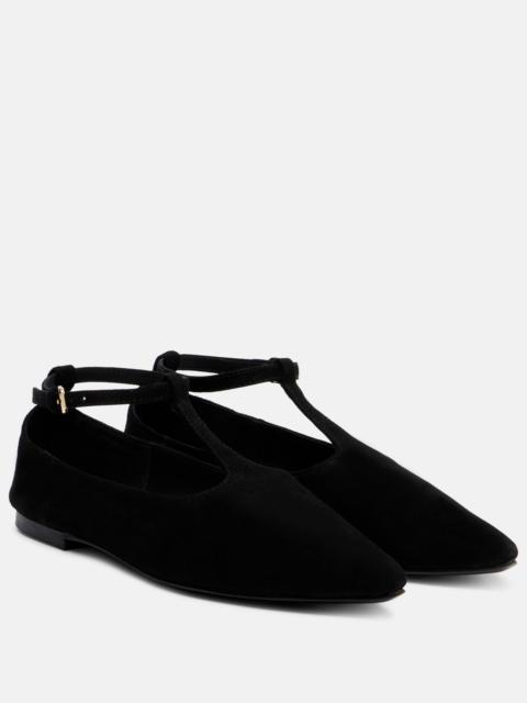 Ward suede Mary Jane flats