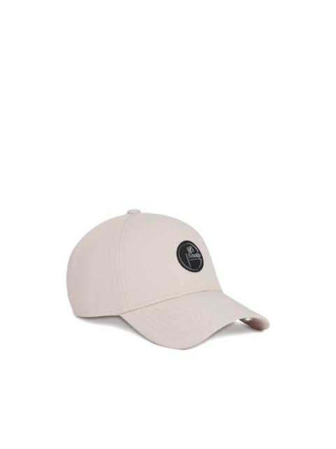 Raining badge-detail cap