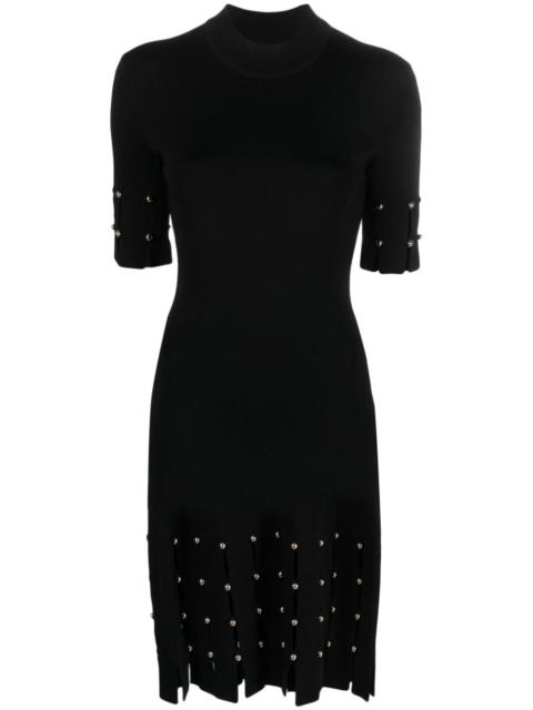 Dina mock-neck knitted dress