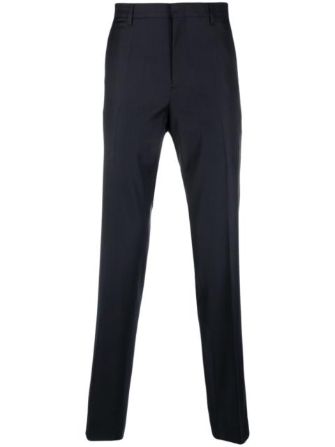 straight-leg tailored trousers