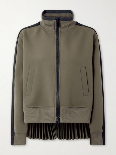Pleated Tech-jersey Blouson Jacket