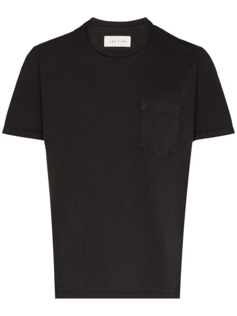 chest pocket cotton T-shirt