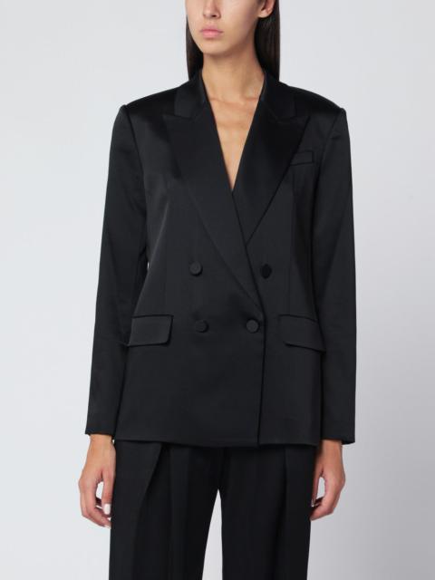 Black double-breasted jacket