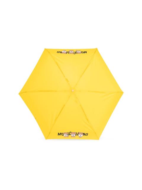 teddy bear-logo print compact umbrella