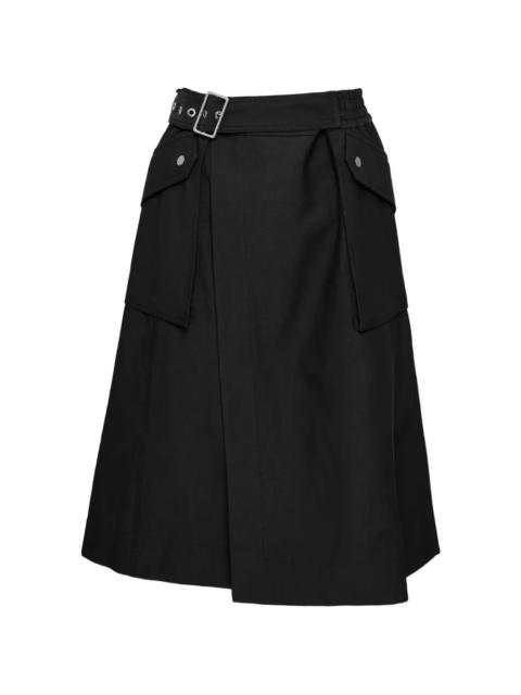Utility Midi Wrap Skirt