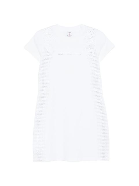 crystal-embellishment mini dress