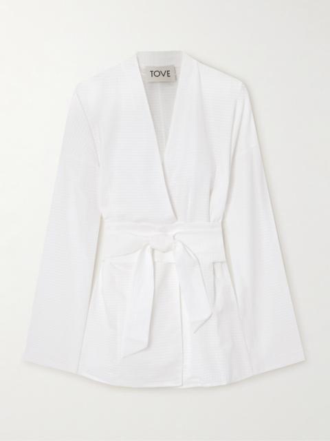 Arya Belted Cotton-ripstop Shirt