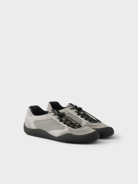 Speedrock leather and mesh fabric sneakers