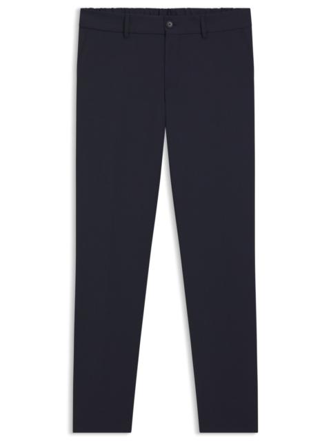 WASHABLE SLIM-FIT TROUSERS IN A WOOL BLEND