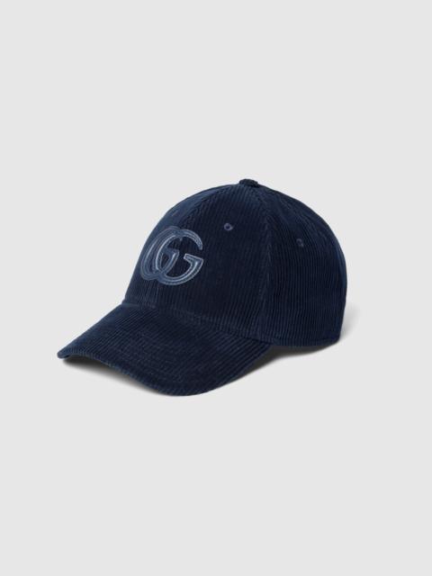 Velvet baseball hat with embroidery