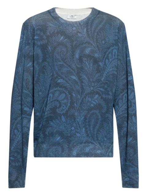 paisley-print sweater