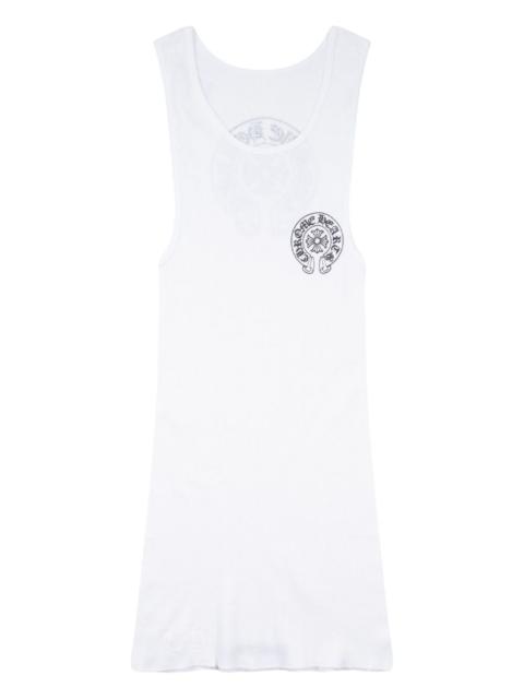 horseshoe-detail round-neck tank top