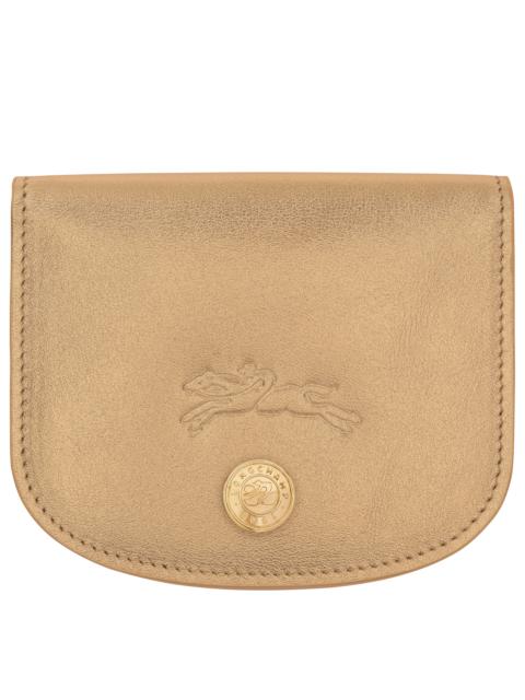Le Pliage Xtra Card holder Gold - Leather