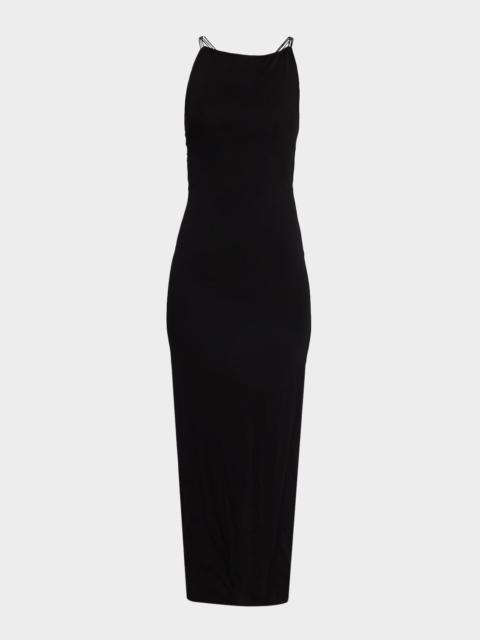 Knot-Back Apron Dress