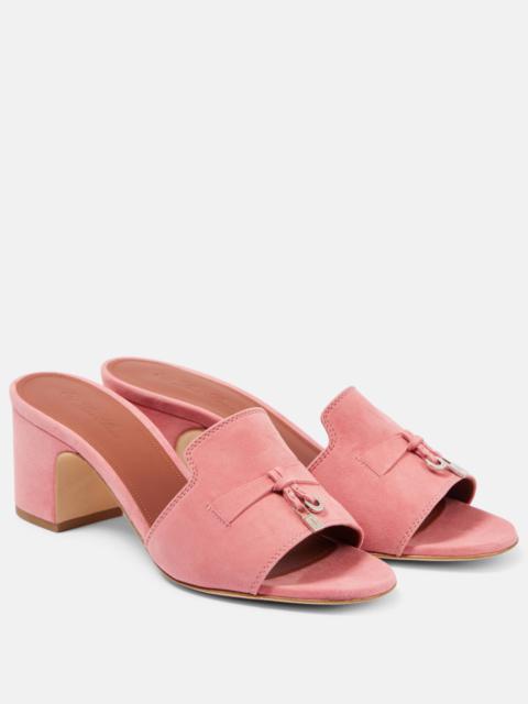 Summer Charms suede mules