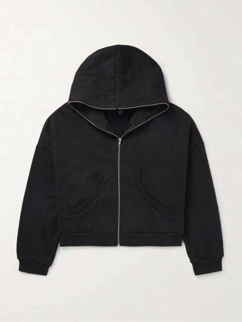 Eternal Oversized Organic Cotton-Jersey Zip-Up Hoodie