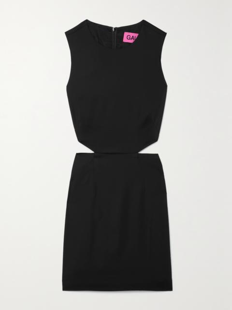 Dinya Cutout Crepe Mini Dress