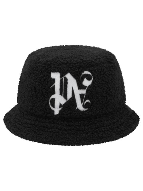 Palm Angels Monogram Bucket Hat Black/White