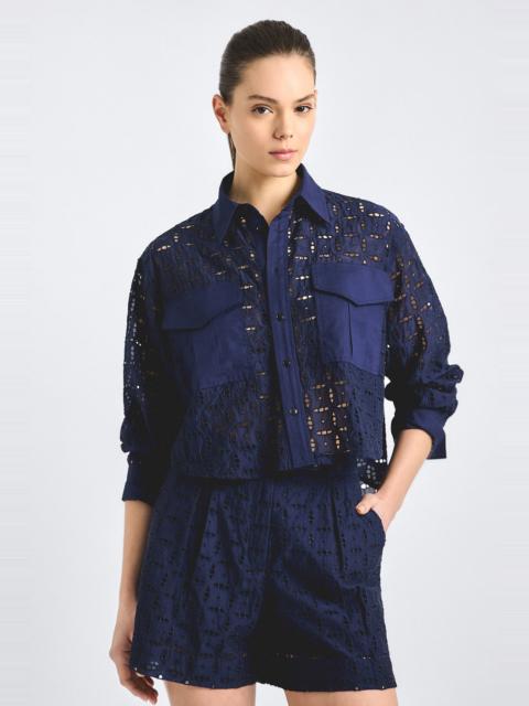 ANOUK CROPPED BUTTON DOWN SHIRT