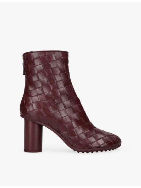 Atomic 75 Weave Intrecciato Leather Ankle Boots