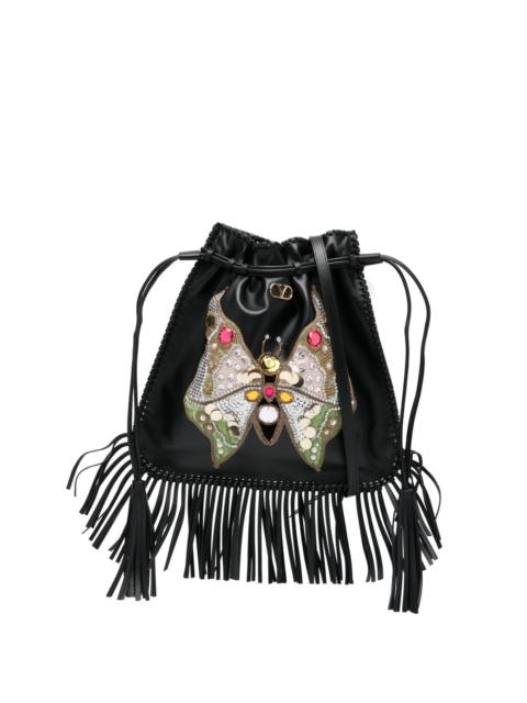fringed shoulder bag