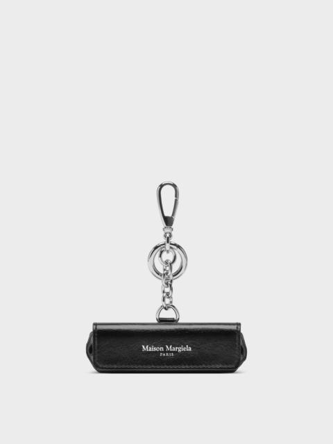 Leather lipstick holder charm