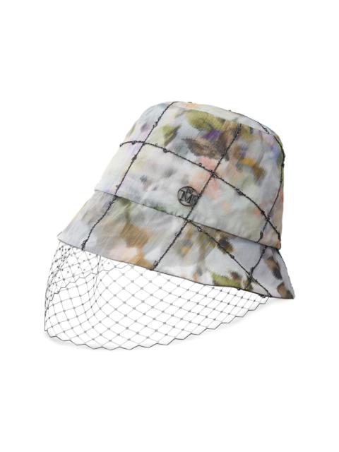 Souna veil-embellished bucket hat