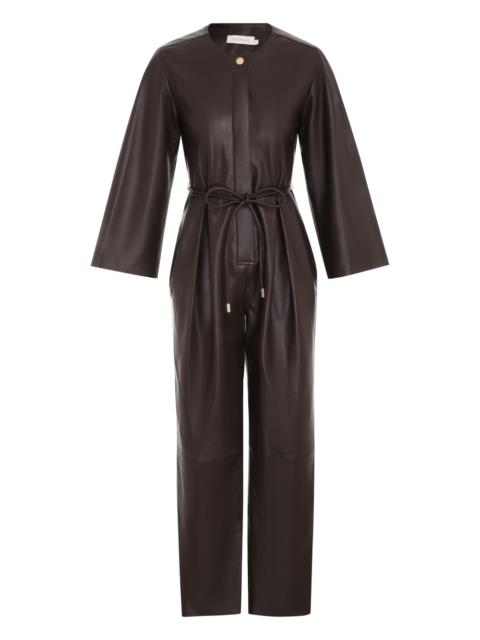 LUMINOSITY LEATHER JUMPSUIT