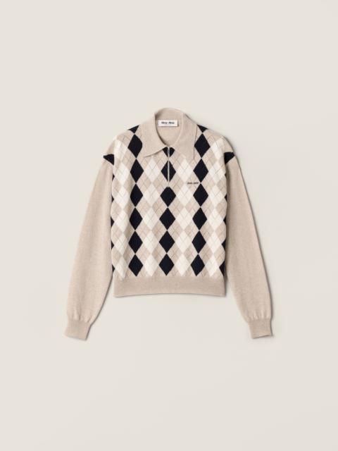 Cashmere polo sweater