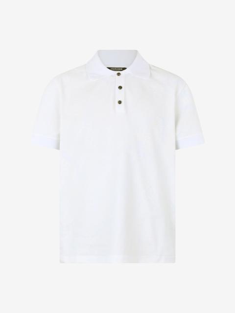 Snake Scale-Print Polo