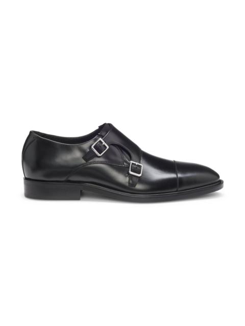 DOUBLE-STRAP MONK SHOES IN LEATHER
