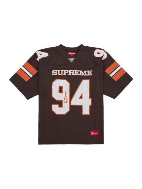 Supreme Sequin Football Jersey Brown