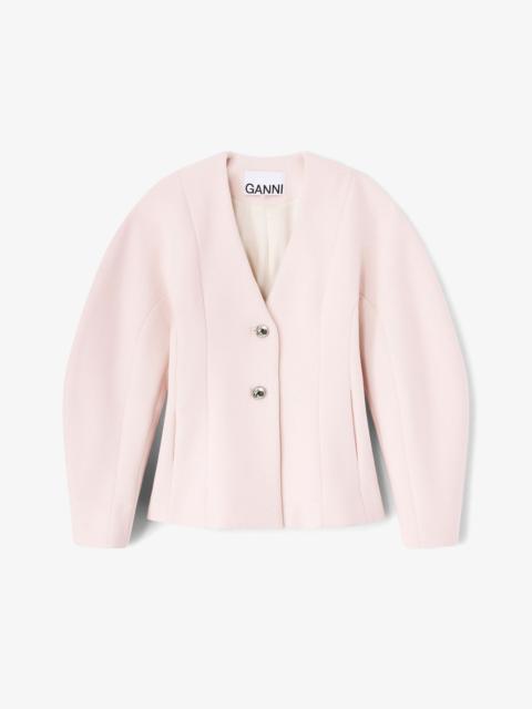 PINK WOOL BLAZER