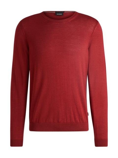 REGULAR-FIT SWEATER IN MERINO WOOL WITH CREW NECKLINE