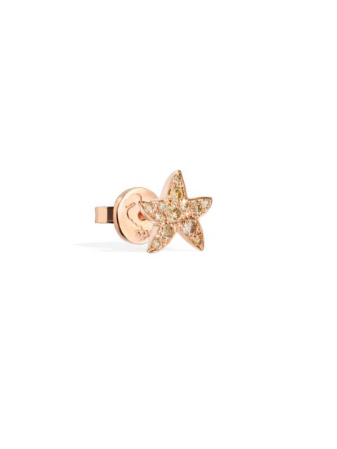 ROSE GOLD & DIAMOND STAR STUD EARRING