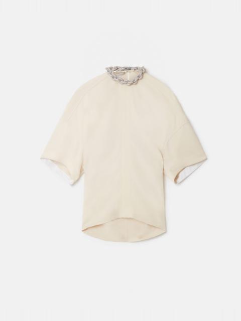 Falabella Crystal Chain Collar Top