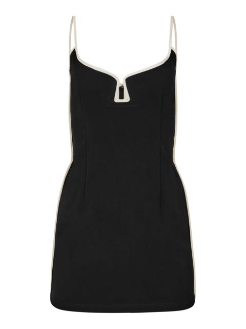 Marlo Keyhole Cutout Mini Dress black