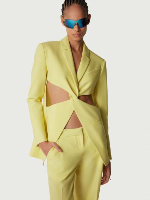 Twisted Cut-Out Tailored Jacket