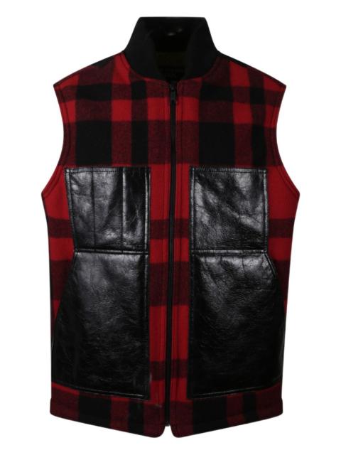 Mackinaw panelled gilet