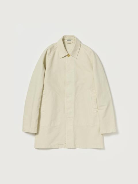 GARMENT-DYED ORGANIC COTTON HEAVY TWILL SHORT COAT