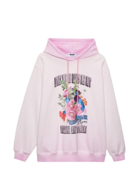 floral-print hoodie