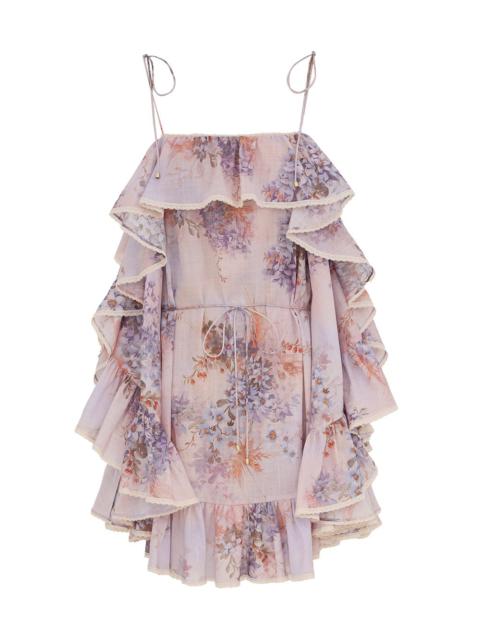 CASCADIAN RUFFLE MINI DRESS