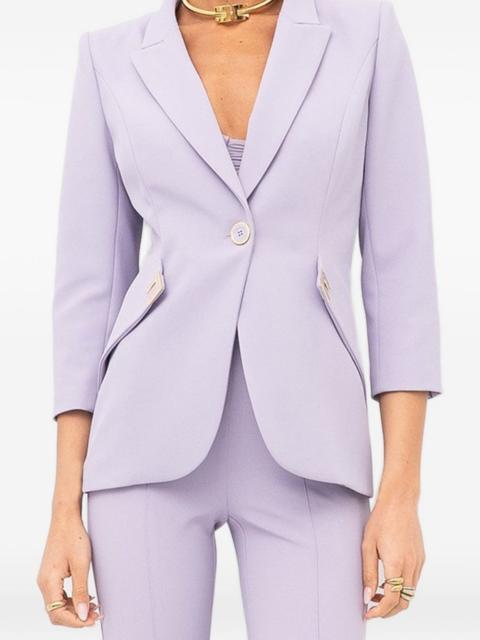 button trim blazer
