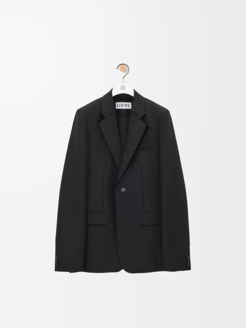 Jacket in wool and silk