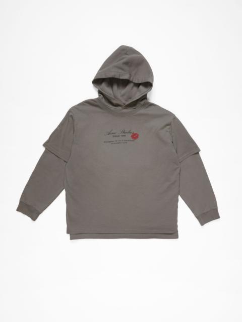 Double-layered hoodie - Grey