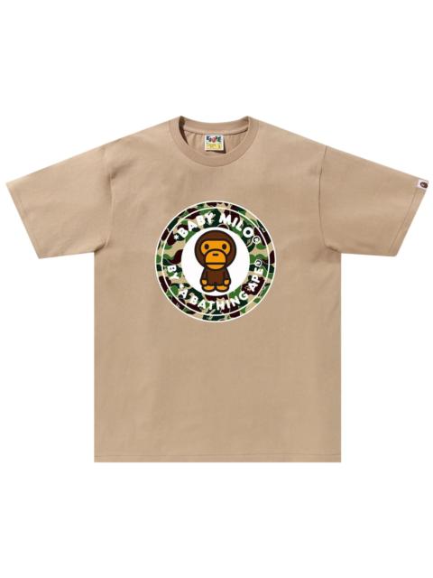 BAPE ABC Camo Milo Busy Works Tee 'Beige/Green'