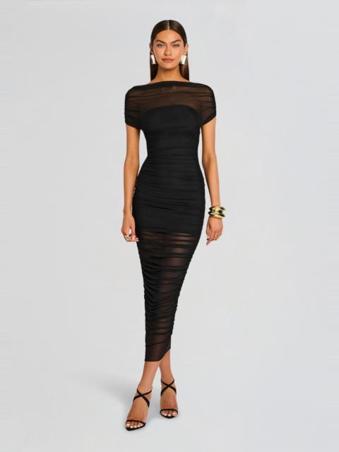 NOEL MESH MIDI DRESS