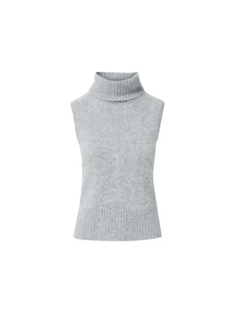 MAZZY BRUSHED CASHMERE SLEEVELESS SWEATER