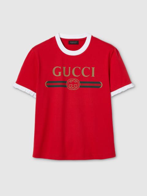 Cotton jersey T-shirt with print